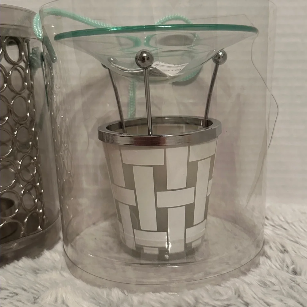 Votive‎ Candle Holder Oil Warmer Set Slatkin & Co Lot of 2